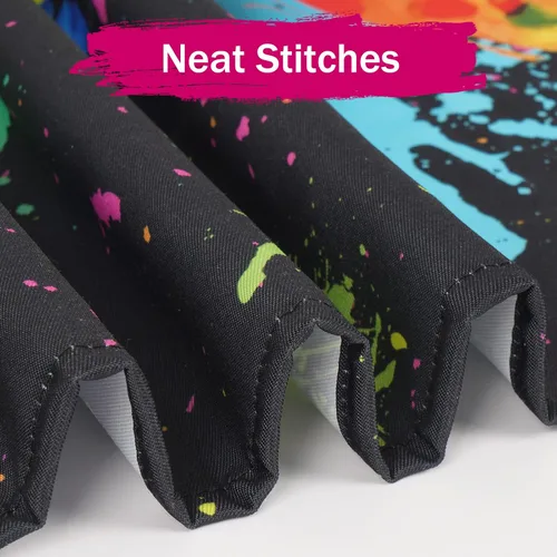 Vista 6 de ASPMIZ Artist Painting Apron for Adults, Colorful Art Cooking Aprons, Waterproof Kitchen Bib Apron with Pockets, Adjustable Kitchen Aprons for Men