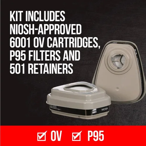 Vista 4 de 3M Máscara respiradora para pintor profesional