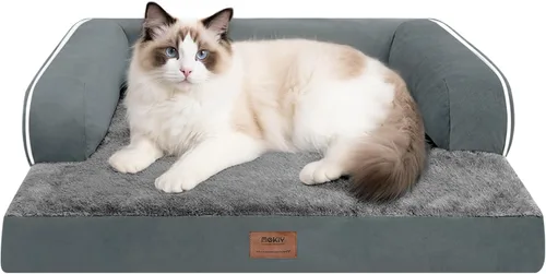 Vista 103 de Cama ortopédica extra grande para perros impermeable: cama de espuma viscoelástica para perros XL y extra grandes, sofá sofá, lavable con funda