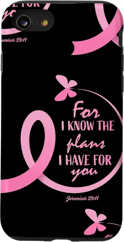 Vista 18 de Breast Cancer Gifts Women Mom Jeremiah 29 11 Butterfly Phone Case for iPhone 17