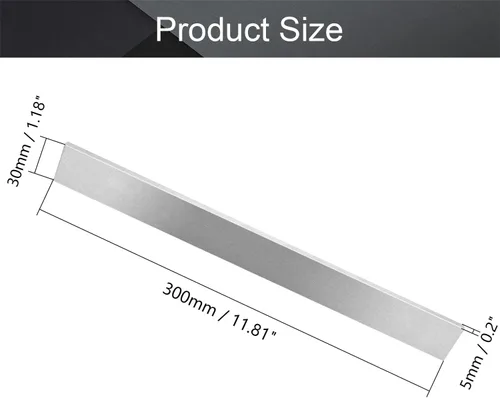 Vista 2 de Utoolmart Broca de herramienta de torno HSS 0.197 in x 1.181 in x 11.811 in Torno cuadrado Torno Herramienta de torneado en blanco de acero de alta