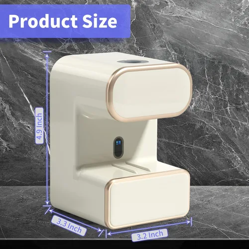 Vista 7 de Dispensador automático de pasta de dientes, dispensador eléctrico de pasta de dientes montado en la pared con 3 ranuras para pasta de dientes