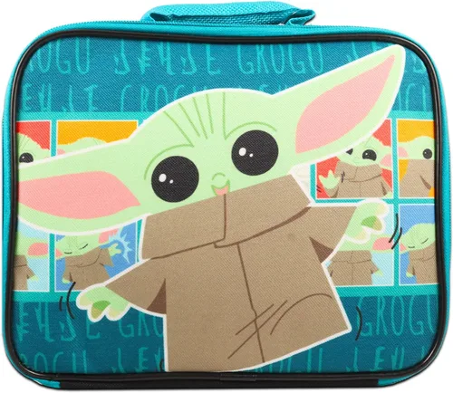 Vista 2 de Disney Studio Star Wars Mandalorian - Juego de bolsas de almuerzo para bebé Yoda The Child Paquete con lonchera Baby Yoda y calcomanías de Star