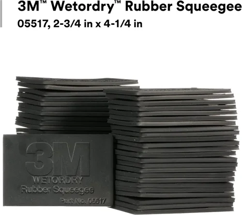 Vista 3 de 3M Wetordry - Escobilla de goma 05517, 2-3/4 pulgadas x 4-1/4 pulgadas, ajuste cómodo, flexible, para lijado en húmedo