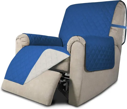 Vista 663 de Easy-Going - Funda reversible para sofá reclinable, resistente al agua, protector de muebles con correas elásticas, para mascotas y niños