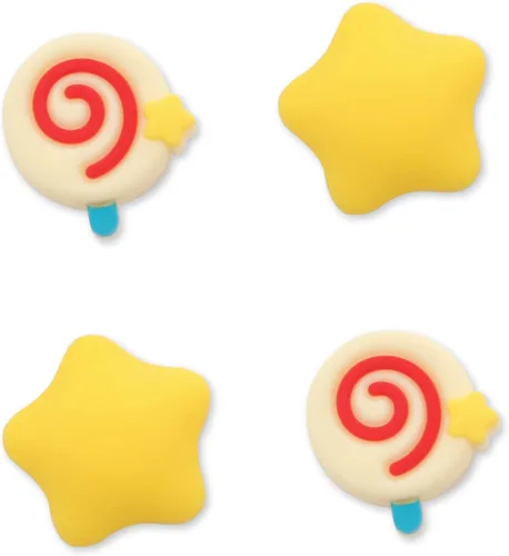 Vista 3 de NANANINO Lindas tapas de silicona para el pulgar Joycon, funda de joystick compatible con Nintendo Switch, OLED, Switch Lite - KirbyGhost