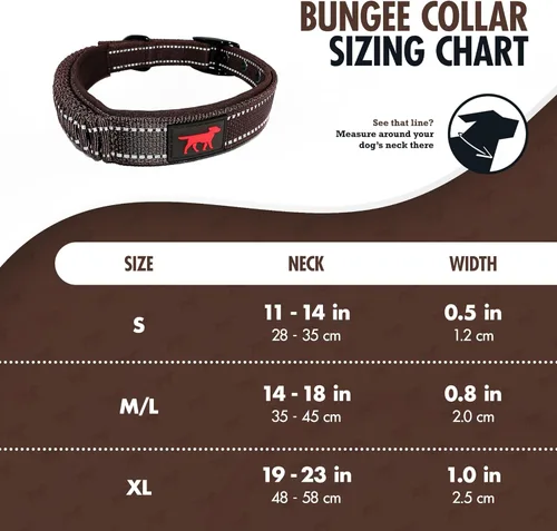 Vista 2 de Tuff Pupper Collar de perro resistente con asa Collar de nailon balístico resistente Collar de perro reflectante acolchado con hardware