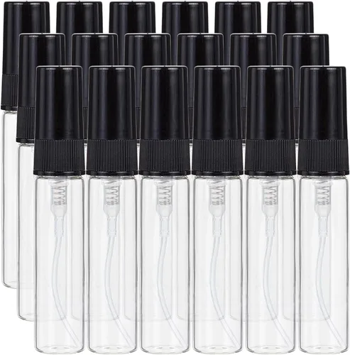 Vista 12 de BENECREAT 30 botellas de atomizador vacías de vidrio transparente con 2 embudo y 4 pipetas para perfume, cosméticos (10 unidades)