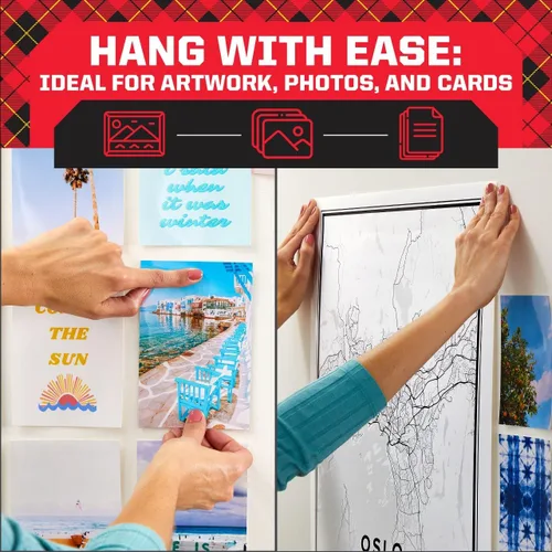 Vista 7 de Cuadros de montaje extraíbles de doble cara Scotch, 16 cuadrados de espuma precortados, 1,8 cm x 1,8 cm, se retiran fácilmente sin dejar residuos