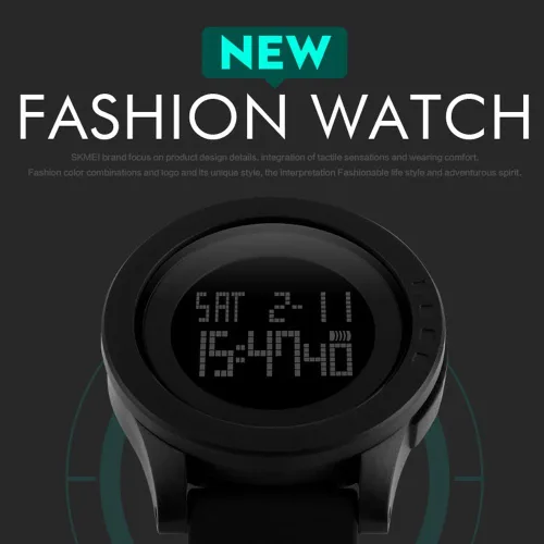 Vista 3 de Skmei relojes hombres reloj deportivo resistente al agua reloj digital LED 1142