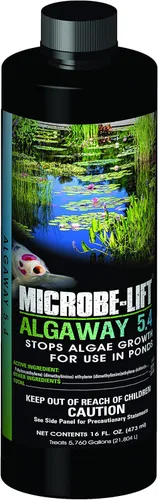 Vista 8 de MICROBE-LIFT ALGA08 Algaway 5.4 Tratamiento de control de algas para estanques y jardines acuáticos, seguro para peces koi, peces dorados, plantas