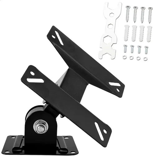Soporte de pared para monitor de TV con articulación giratoria para la mayoría de televisores de pantallas planas LED LCD de 14 a 24 pulgadas, VESA