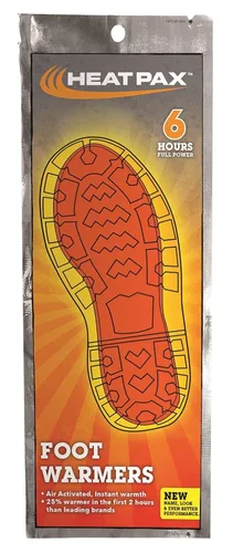 OccuNomix 1103-10FF Heat Pax Calentador de pies, activado por aire, calor instantáneo, inodoro, 25% más cálido en las primeras 2 horas que las