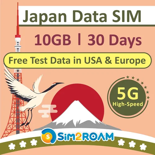 Vista 21 de Japón Data ONLY tarjeta SIM 10 días 1 GB/diario a 4G LTE de datos de alta velocidad Desarrollado por Softbamk