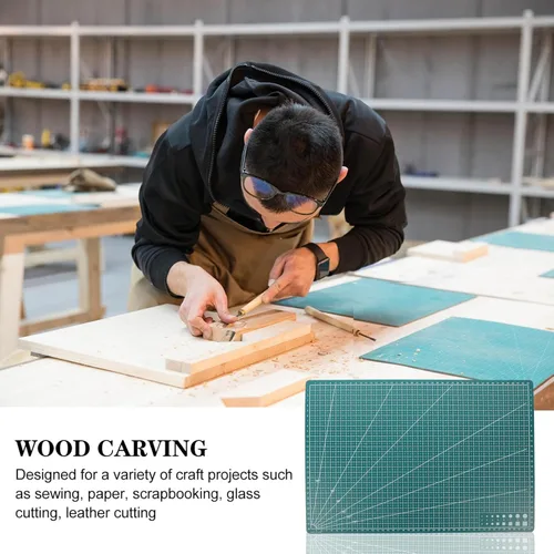 Vista 8 de Alfombrillas de corte A3, alfombrilla de corte autorreparable, alfombrilla de doble cara, tabla de cortar giratoria para costura, manualidades