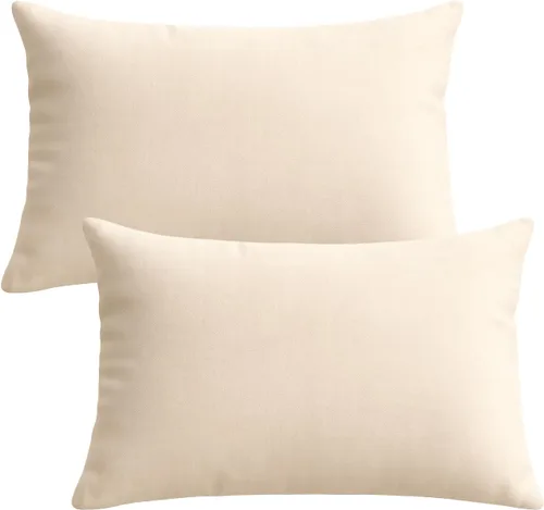 Vista 12 de Trendy Home - Relleno de almohada de 12 x 18 pulgadas (paquete de 2, blanco), para cama y sofá, hipoalergénico, soporte lumbar, relleno de almohada