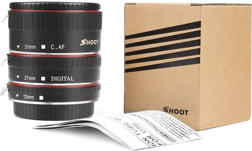Vista 8 de SHOOT AF Juego de tubos de extensión macro de enfoque automático para cámaras Canon EOS EF EF-S lente DSLR 1100D 700D 650D 600D 550D 500D 450D 400D