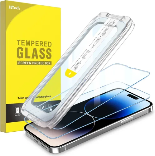 Vista 10 de JETech Protector de pantalla One Touch Install para iPhone 11/XR de 6.1 pulgadas, película de vidrio templado de cobertura completa, kit