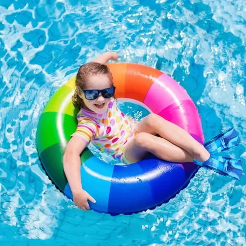 Vista 6 de Cómodas aletas de natación de silicona flexible