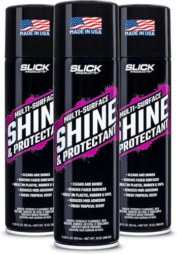 Vista 12 de Slick Products - Capa protectora Shine & Protectant para plásticos, vinilo, goma, fibra de vidrio y más