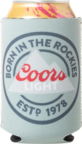 Vista 2 de Coors - Soporte para latas de bebidas ligeras con licencia oficial de neopreno, funda para enfriar cerveza (2)