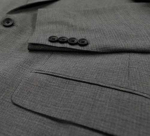 Vista 4 de J.M. Haggar Abrigo separado para hombre de alto rendimiento elástico y ajustado, Negro vivo