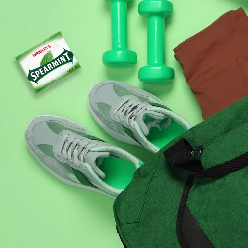 Vista 6 de Spearmint WRIGLEY'S - Goma de mascar, 15 unidades (paquete de 10)