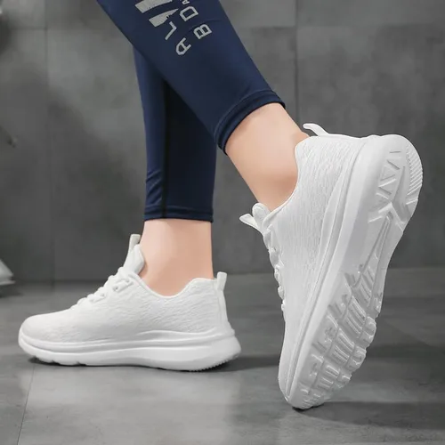 Vista 6 de Zapatos deportivos para correr para mujer, ligeros, a la moda, casuales, transpirables, atléticos