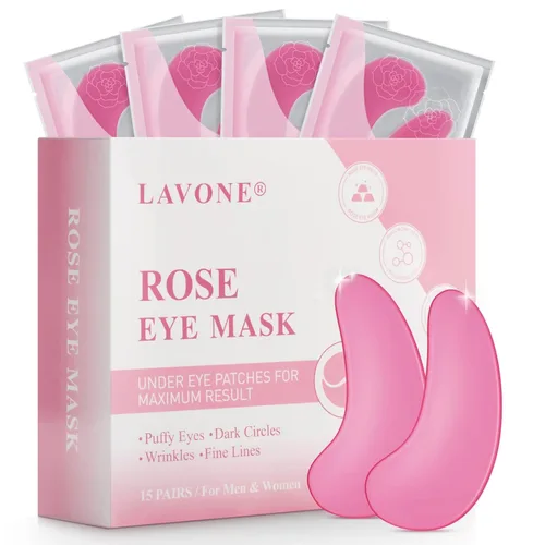 Vista 19 de Máscara de ojos, 30 pares de parches de carbón de bambú para debajo de los ojos, productos para el cuidado de la piel para ojeras e hinchazón
