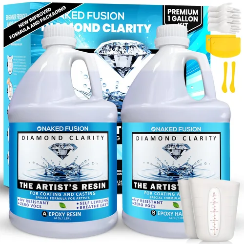 Resina epoxi, fórmula transparente de resina, resina del artista para recubrimiento, fundición, arte de resina, geodas, mesa, bar, mesas de borde