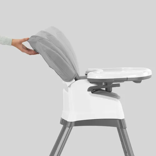 Vista 5 de Chicco Stack 1-2-3 Silla alta convertible multiusos para bebés y niños pequeños, arnés de 5 puntos y 3 posiciones reclinable, fácil de limpiar