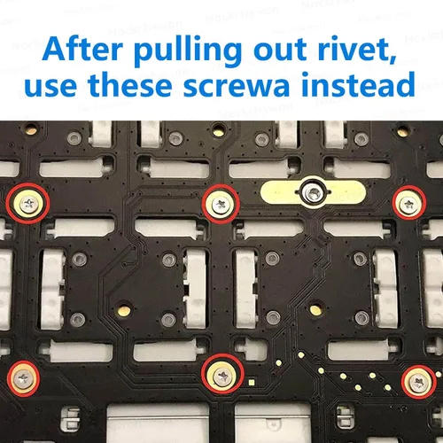 Vista 6 de Teclado estadounidense con cable flexible + kit de tornillos de repuesto para MacBook Air de 13 pulgadas con pantalla Retina A2179 principios de 2020