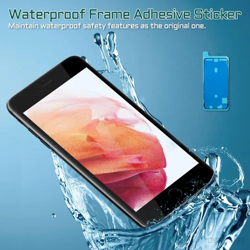 Vista 6 de Para iPhone 7 Reemplazo de pantalla negro 4.7 "con botón de inicio 3D táctil pantalla LCD digitalizador Kit de reparación de montaje completo Cámara