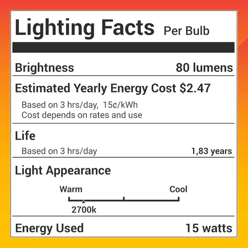Vista 9 de Canamax T20 E12 - Bombilla de sal de 120 V 15 W, luz blanca cálida 2700 K, 80 lm, base de candelabro E12, compatible con lámparas y cestas de roca