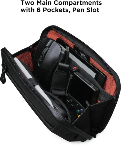 Vista 3 de ALPAKA Elements Tech Case Mini - Organizador compacto para electrónicos, bolsa pequeña para cargadores y auriculares, bolsa para teléfono, funda