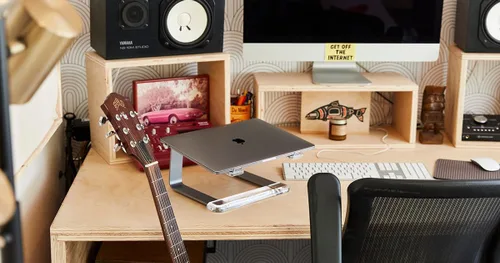 Vista 7 de Ascensor Soporte de sobremesa para laptops, Negro