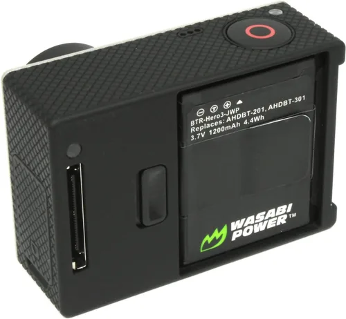 Vista 3 de Wasabi Power Batería para GoPro HERO3, HERO3+ y GoPro AHDBT-201, AHDBT-301, AHDBT-302 (1200mAh, 2 unidades)