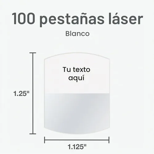 Vista 2 de Pestañas de índice láser imprimibles Redi-Tag, Blanco
