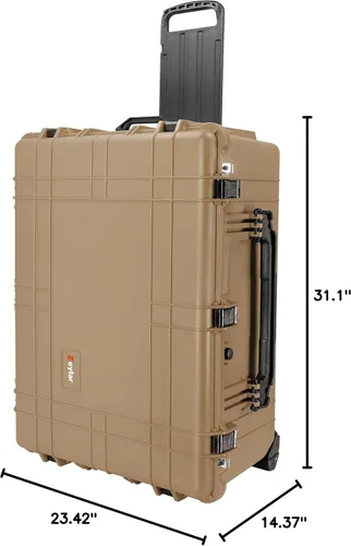 Vista 11 de Eylar™ - Funda protectora para engranajes de 31.5 pulgadas, resistente al agua y a los golpes con espuma (negro)