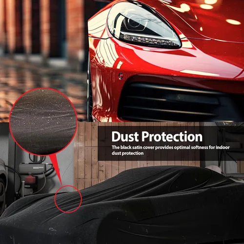 Vista 6 de DaShield SoftTec - Funda de satén para interior para Shelby AC Cobra Roadster, ajuste semipersonalizado, elástica, flexible, de lujo, protección