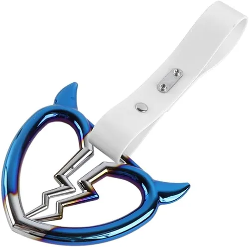 Vista 4 de Q1-TECH, JDM Tsurikawa - Anillo japonés para metro, tren, autobús, mango de coche, cuerno de diablo, mango de corazón roto, correa de mano, anillos