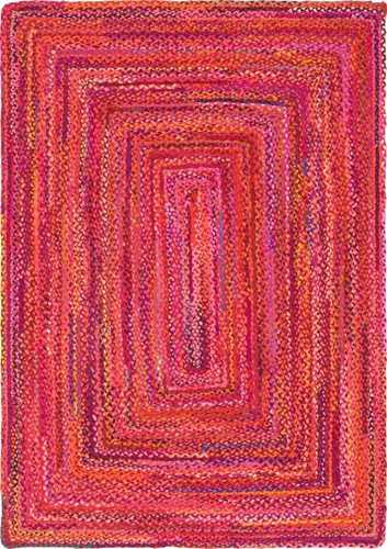 Vista 40 de Unique Loom Colección Trenzada Chindi - Alfombra de área (1 pie 2 pulgadas x 6 pies 1 pulgada, pasillo, multi/azul)