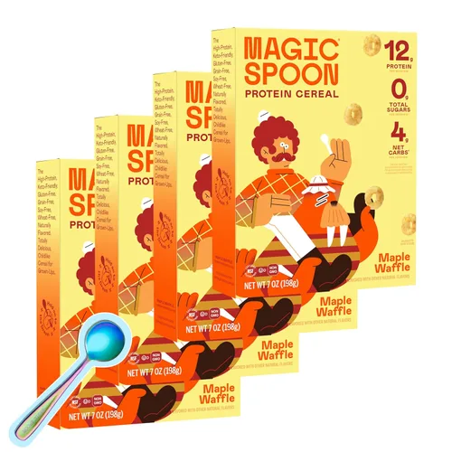 Vista 15 de Cereal Magic Spoon - Cereales Altos en Proteínas - Snacks Sin Azúcar y Comida para el Desayuno - Cereal Sin Granos y Sin Gluten - Snacks Saludables