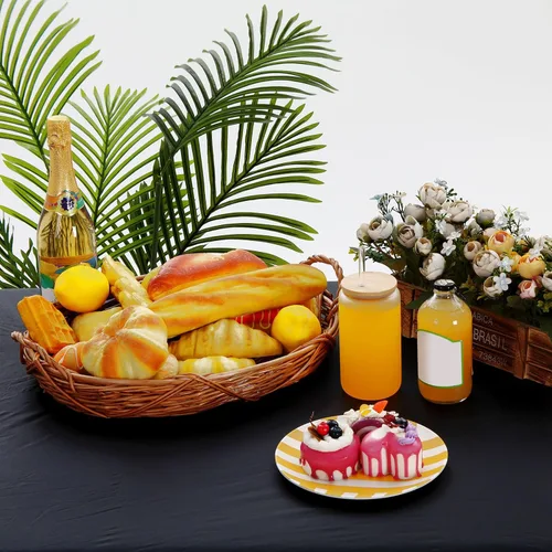 Vista 4 de Mantel rectangular de plástico para mesa de pícnic, 3 piezas, 30 x 72 pulgadas, vinilo impermeable con parte trasera de franela con borde elástico