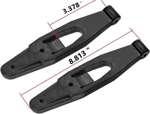 Vista 3 de Freightliner FL FLD - Conjunto de pestillo de capó de ley 6808800160 con soportes de acero inoxidable pulido, individual
