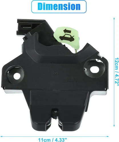Vista 7 de X AUTOHAUX Actuador de bloqueo del pestillo del maletero 64610-02171 para Toyota Corolla 2015-2019 Motor de actuador de bloqueo de pestillo