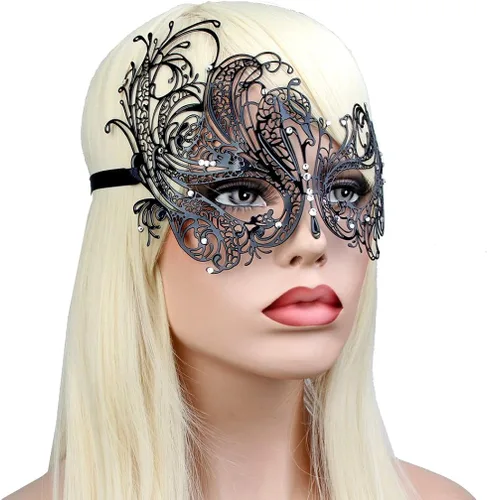 Vista 5 de IETANG - Un par de preciosas máscaras venecianas para parejas para mascarada accesorios de disfraz o fiesta