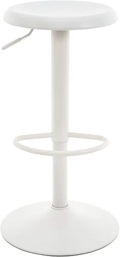 Vista 10 de Brage Living Taburete de bar ajustable, taburete de bar giratorio redondo de metal con elevador de aire, silla de barra de altura de mostrador sin