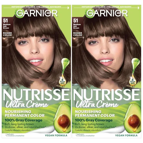 Vista 18 de Garnier Color de Cabello Nutrisse Crema Nutritiva, 10 Negro (Regaliz) Tinte Permanente para el Cabello, 1 Unidad (El Empaque Puede Variar)