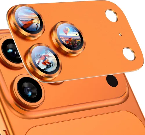 Vista 59 de Uyiton Protector de lente de cámara compatible con iPhone 17, no es fácil de romper, fuerte absorción, compatible con fundas, cubierta de pantalla